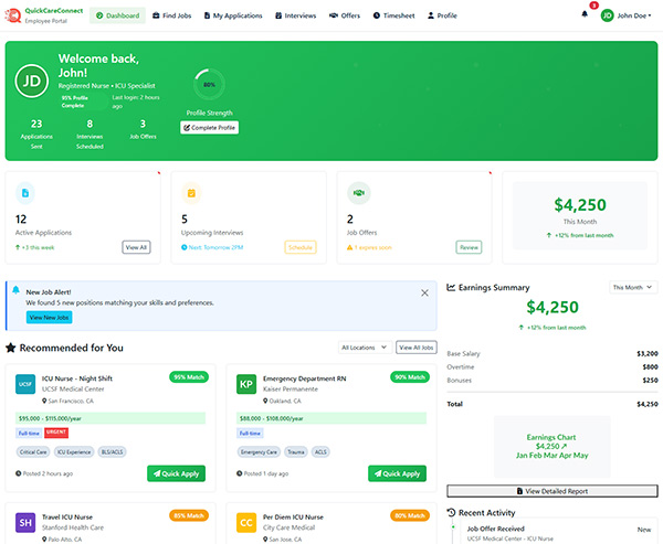 Job Search Dashboard Preview